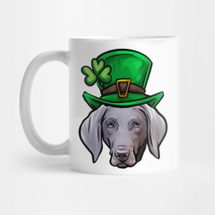 St Patricks Day Weimaraner Mug